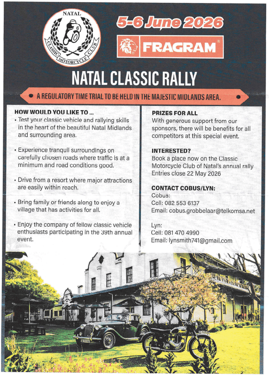 40th Fragram Natal Classic M/cycle Rally 1